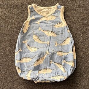 Winter Water Factory Narwhal Romper 18 months